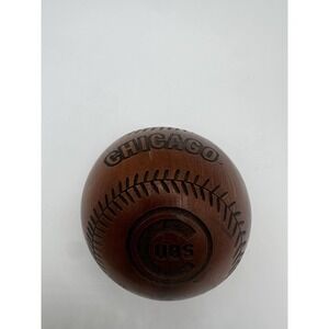 2000 Chicago Cubs Cooperstown Collection Grid Works Wooden Baseball RARE LIMITED